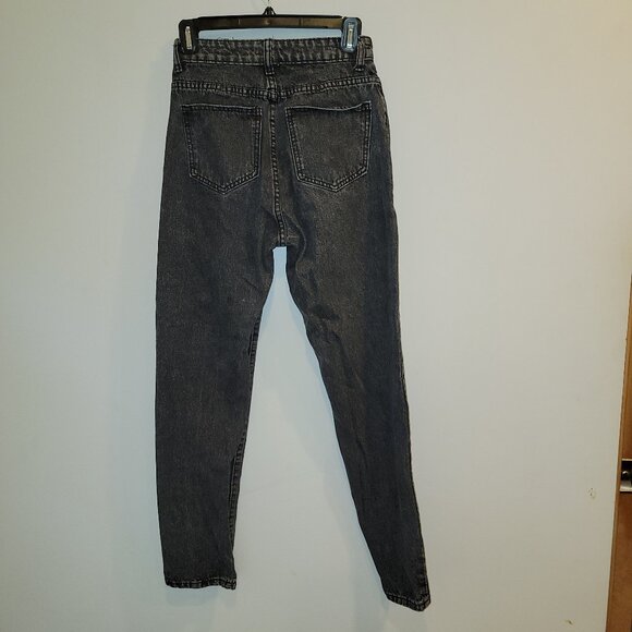 Shein Stone Washed Black/Gray Jeans, Size XS, very good condition. - Picture 2 of 4